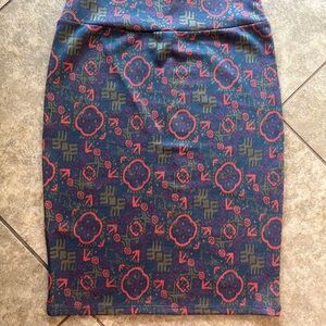 LuLaRoe Patterned Pencil Skirt